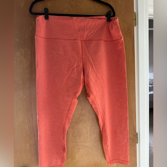 Lululemon wunder train high-rise tight 25” size 20 color  crunch warm coral - Picture 9 of 9